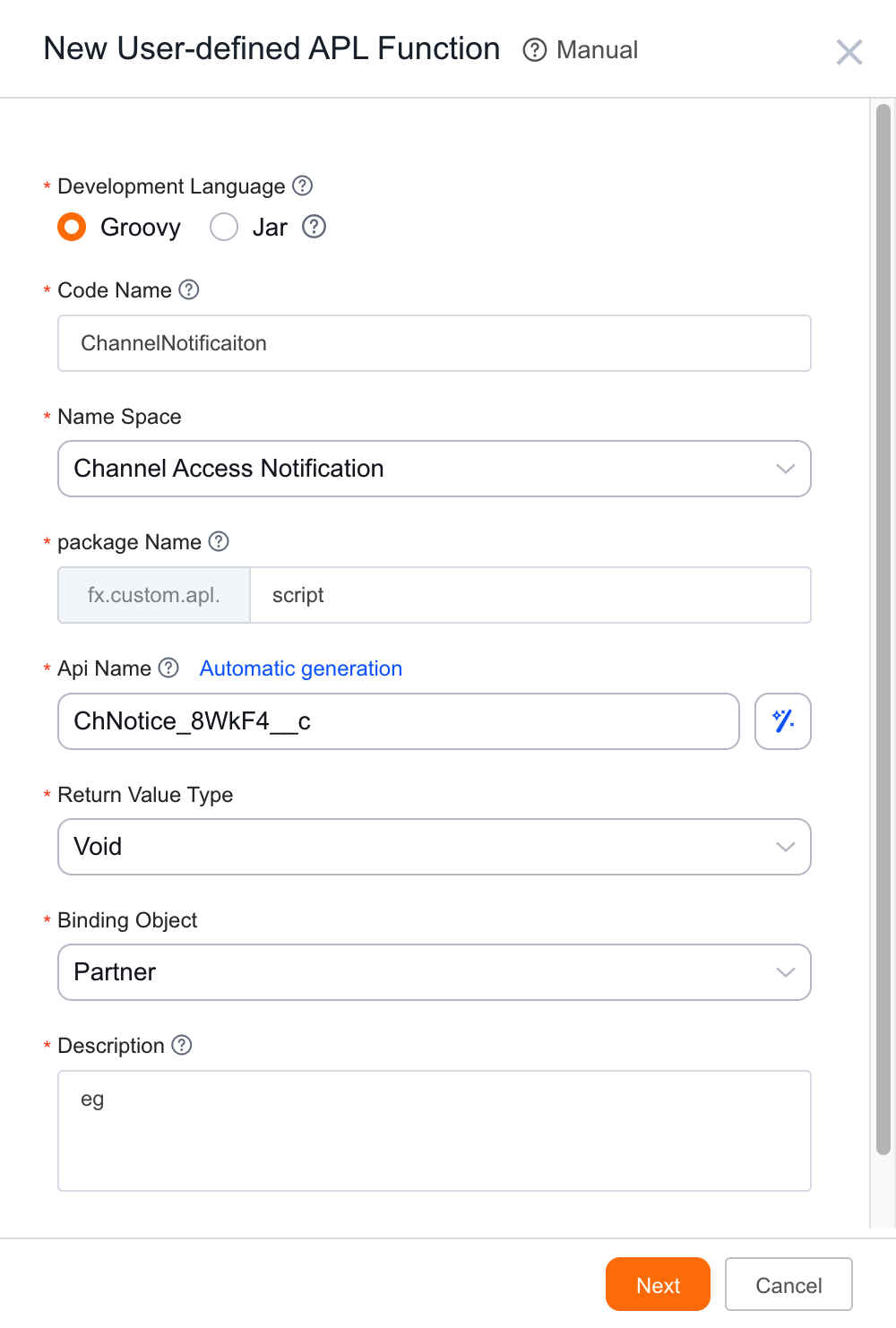 Create Function