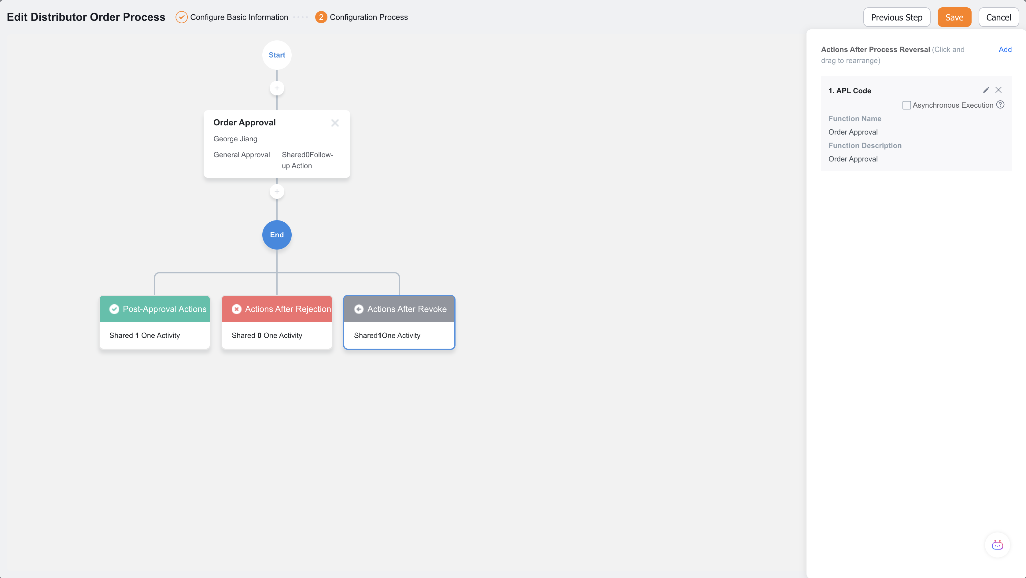 Approval flow post-withdrawal operations